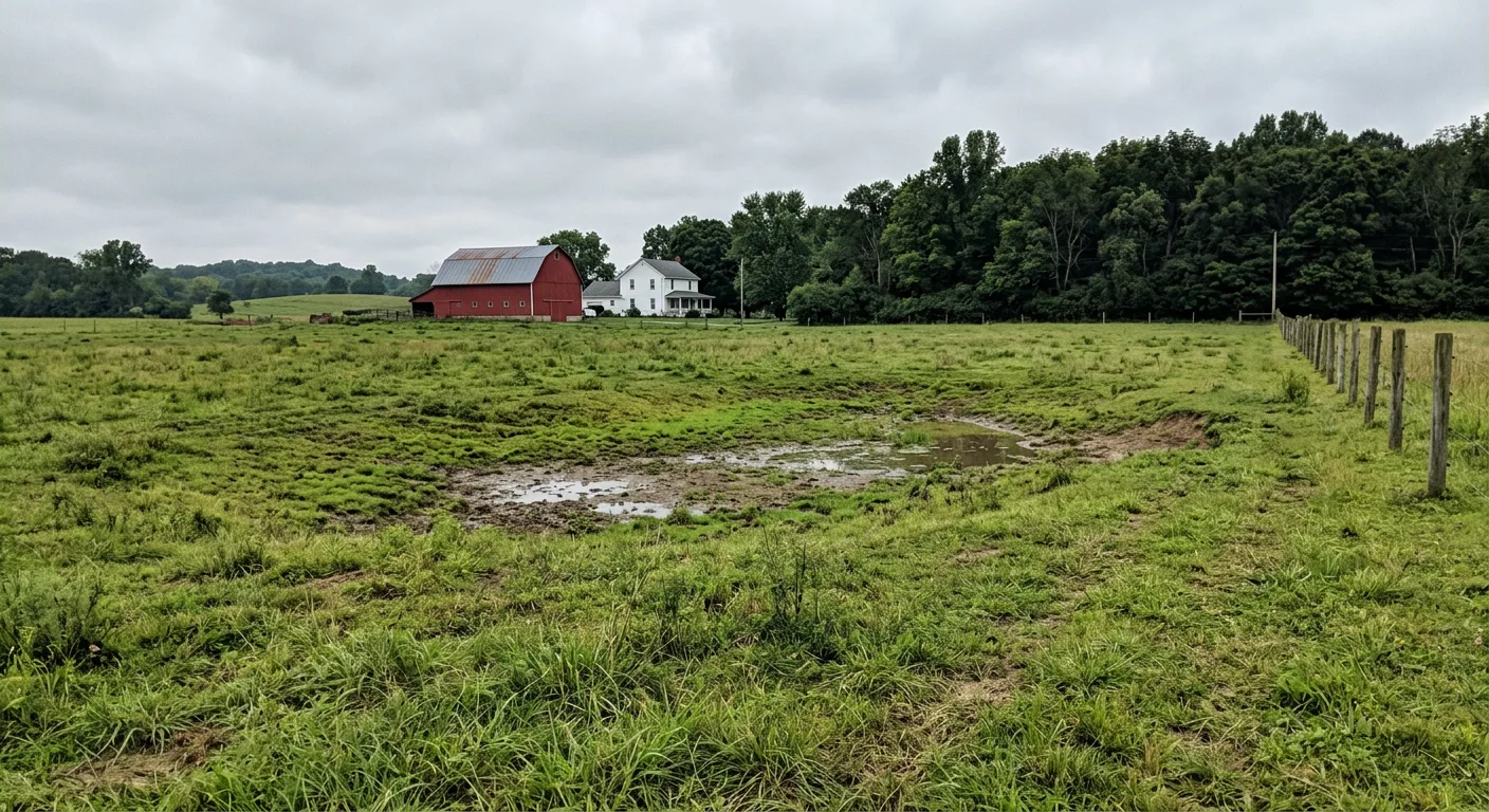 Farm Pond Excavation before